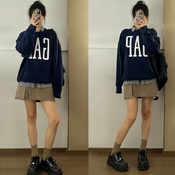 GAP 衛衣穿搭