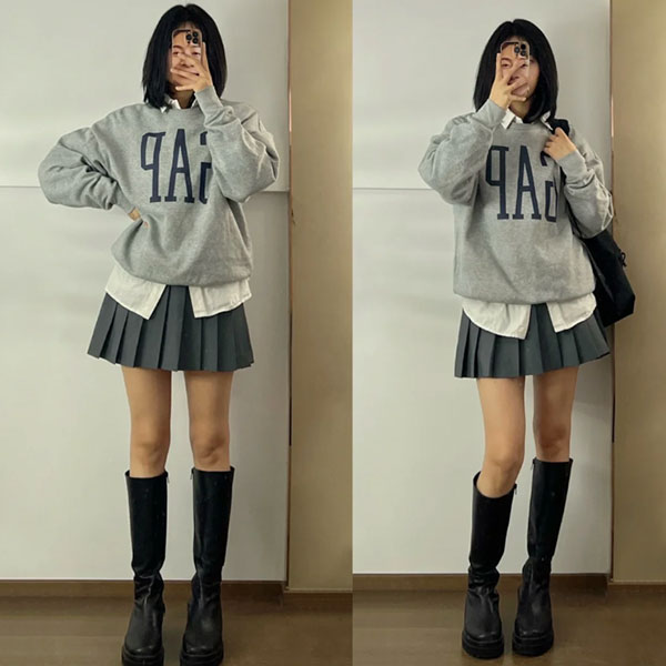 GAP 衛衣穿搭