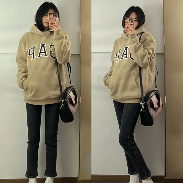 GAP 衛衣穿搭