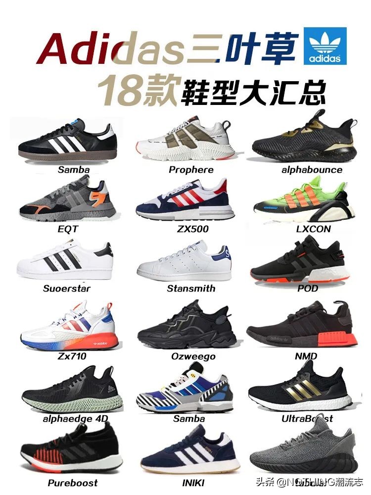 Adidas阿迪达斯全系列鞋型大匯總（三叶草篇上）