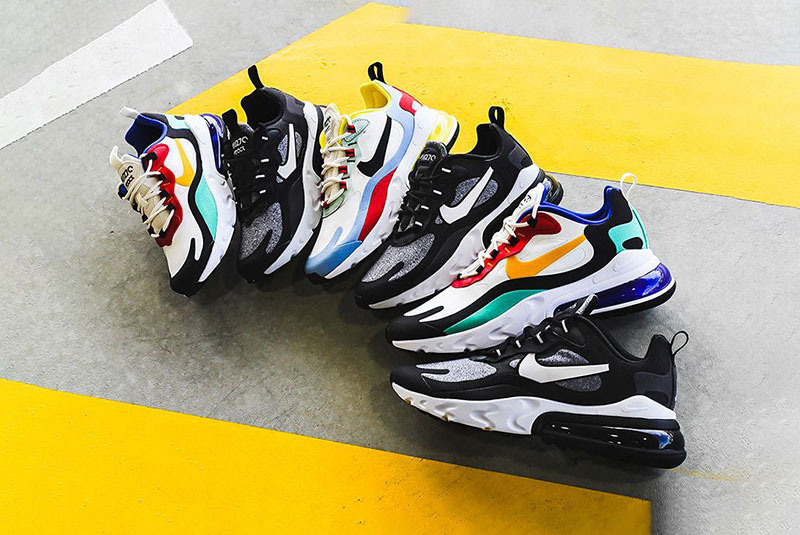 Nike Air Max 270 React 鲜艳多彩的颜色世界