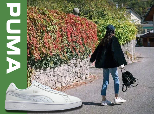 Puma Suede Platform 穿搭 小白鞋