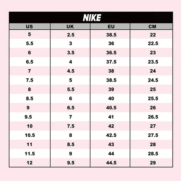 如何选择合 的Nike TC 7900尺码? Nike TC 7900 尺寸