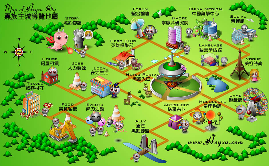 Yampiz Guide-map