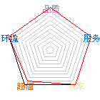 商店星状评比图