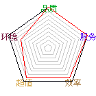 商店星状评比图