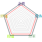 商店星状评比图