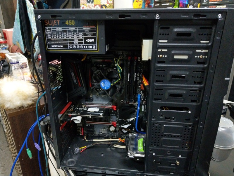 新組裝桌機，採用原有部份零組件