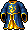 Lv 88 藍綢緞長袍(男)